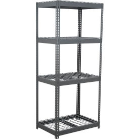 Global Industrial 4 Shelf Extra Heavy Duty Boltless Shelving Starter 36""W x 12""D x 60""H Wire Deck