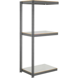 Global Industrial 3 Shelf Extra Heavy Duty Boltless Shelving Add On 36""Wx12""Dx60""H Laminate Deck