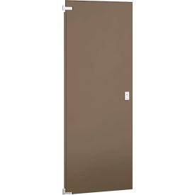 ASI Global Partitions Steel Partition Door - 36"W Dark Khaki Left Out/Right In Without Hardware 