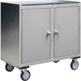 Jamco Stainless Steel Mobile Cabinet 1 Shelf 36"W x 18"D Silver 