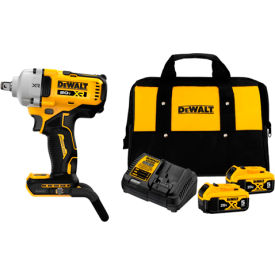 20V Max XR 1/2" Impact Wrench with Hog Ring Anvil, 2-Pack Battery & Charger view 2