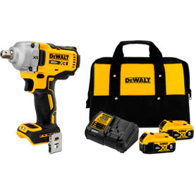 20V Max XR 1/2" Impact Wrench with Detent Pin Anvil, 2-Pack Battery & Charger view 2