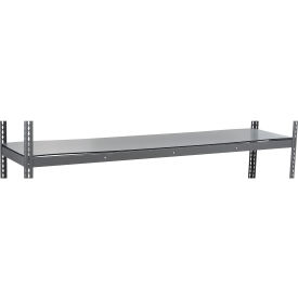 Global Industrial Standard Duty Channel Boltless Additional Shelf 96"W x 24"D Duradeck Deck 