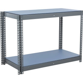 Global Industrial 2 Shelf Standard Duty Boltless Shelving Add On 36"W x 12"D x 36"H Duradeck 