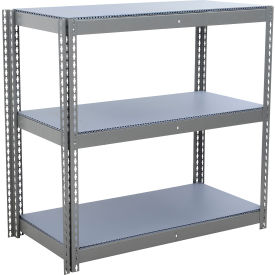 Global Industrial 3 Shelf Standard Duty Boltless Shelving Add On 36"W x 12"D x 48"H Duradeck 