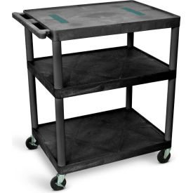 40"H AV Cart - Three Shelves - 32"L x 24"W x 40-1/2"H view 2