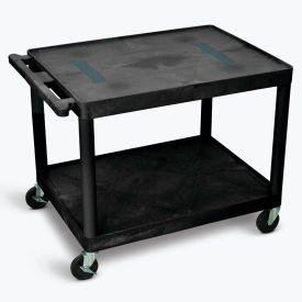 Luxor® 27"H AV Cart - Two Shelves 32"L x 24"W x 27"H