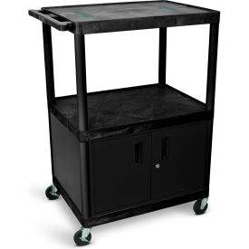 Luxor® 48"H AV Cart - Three Shelves Cabinet