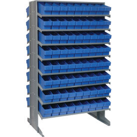 Quantum QPRD-501 Double Sided Rack 24"x36"x60" with 144 Blue Euro Drawers 