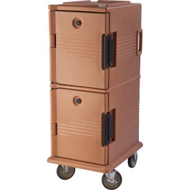 Cambro UPC800157 - Ultra CamCart Food Pan Carrier Front Loading Cap. 60 Qt. Coffee Beige