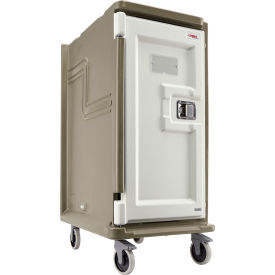 Cambro MDC1520T16194 - Meal Delivery Cart Tall Profile / 1 Door / 30-5/8 x 39-1/8 x 58-1/8 / Sand