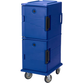 Cambro UPC800186 - Ultra CamCart Food Pan Carrier Cap. 60 Qt. 6" Casters Navy Blue