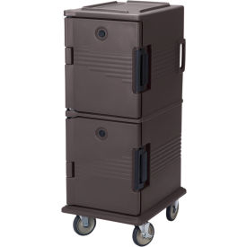 Cambro UPC800194 - Ultra CamCart Food Pan Carrier Cap. 60 Qt. 6" Casters Granite Sand
