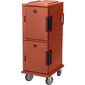 Cambro UPC800402 - Ultra CamCart Food Pan Carrier Cap. 60 Qt. 6" Casters Brick Red