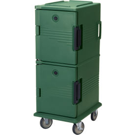 Cambro UPC800519 - Ultra CamCart Food Pan Carrier Front Loading Cap. 60 Qt. 6" Casters Green