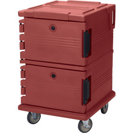 Cambro UPC1200402 - Ultra CamCart Food Pan Carrier Front Loading Cap. 90 Qt. Brick Red