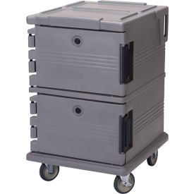 Cambro UPC1200191 - Ultra CamCart Food Pan Carrier Front Loading Cap. 90 Qt. Granite Gray