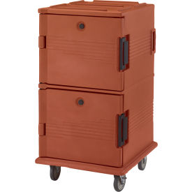 Cambro UPC1600402 - Ultra CamCart Food Pan Carrier Front Loading Molded-In Handles Brick Red