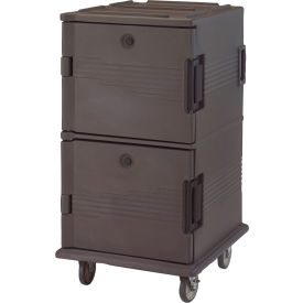 Cambro UPC1600194 - Ultra CamCart Food Pan Carrier Cap. 120 Qt. 6" Casters Granite Sand