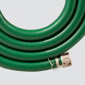 2" x 20' Green PVC Water Suction Hose Assembly Coupled w/ C x E Aluminum Cam & Groove Couplings