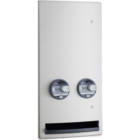 Bobrick® ConturaSeries® 25 Cent Recessed Push-Button Napkin/Tampon Vendor
