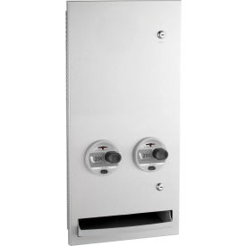 Bobrick® TrimLineSeries™ 25 Cent Recessed Sanitary Vendor