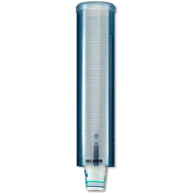 San Jamar SAN C3260TBL Large Water Pull-Type Cup Dispenser With Removable Cap image.