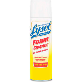Reckitt Benckiser REC 02775 Professional LYSOL® Disinfectant Foam Cleaner, 24 oz. Aerosol Spray, 12 Cans/Case - 02775 image.