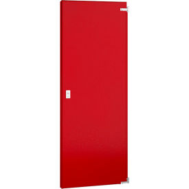 ASI Global Partitions Steel Partition Door - 24"W Red Left In/Right Out Without Hardware