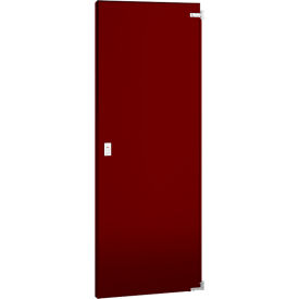 ASI Global Partitions Steel Partition Door - 26"W Burgundy Left In/Right Out Without Hardware