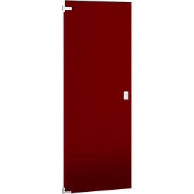 ASI Global Partitions Steel Partition Door - 26"W Burgundy Left Out/Right In Without Hardware