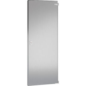 ASI Global Partitions Stainless Steel Partition Door - 24" Satin Left In/Right Out Without Hardware