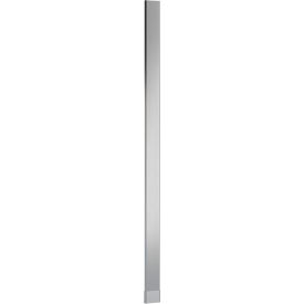 ASI Global Partitions Stainless Steel Pilaster w/ Shoe - 12"W x 82"H Satin