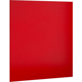 ASI Global Partitions Steel Partition Panel w/o Brackets - 54-1/2"W Red
