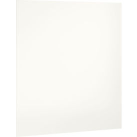 ASI Global Partitions Plastic Laminate Panel w/o Brackets - 57-1/2"W Mission White