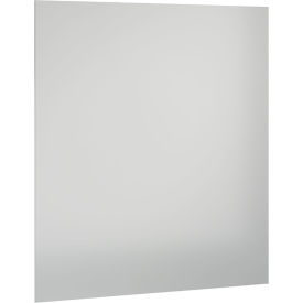ASI Global Partitions Phenolic Black Core Partition Panel w/o Brackets - 54-1/2"W Silver Gray