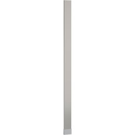ASI Global Partitions Plastic Laminate Pilaster w/ Shoe - 8"W x 82"H Silver Gray