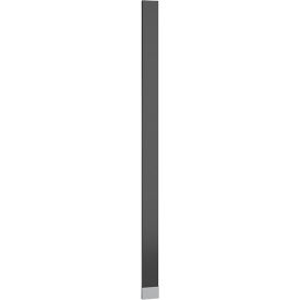 ASI Global Partitions Plastic Laminate Pilaster w/ Shoe - 8"W x 82"H Storm Solidz