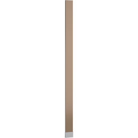ASI Global Partitions Plastic Laminate Pilaster w/ Shoe - 8"W x 82"H Taupe