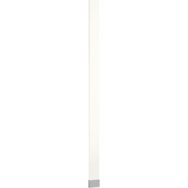 ASI Global Partitions Plastic Laminate Pilaster w/ Shoe - 6"W x 82"H Mission White