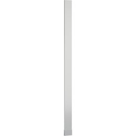 ASI Global Partitions Phenolic Black Core Pilaster w/ Shoe - 12"W x 82"H Silver Gray