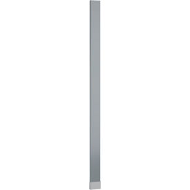 ASI Global Partitions Plastic Laminate Pilaster w/ Shoe - 6"W x 82"H Dove Gray