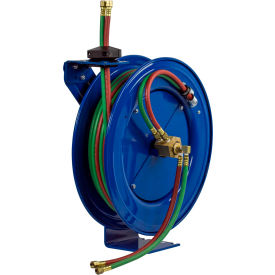 Coxreels Inc SHW-N-1100 Coxreels SHW-N-1100 1/4"x100 200 PSI Spring Retractable Dual Hose Welding Cable Reel image.