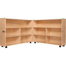 Mobile Folding Versatile Storage Unassembled 93-1/2"W x 12"D x 35-1/2"H