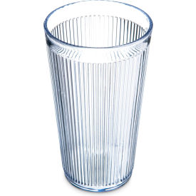Carlisle 401607 - Crystalon® Stack-All® SAN Tumbler 16 Oz. Clear Ribbed Texture