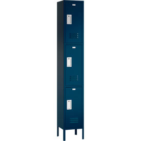 ASI Storage Traditional 3-Tier 3 Door Locker 12"W x 12"D x 78"H Blue Frost Assembled