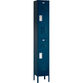 ASI Storage Traditional 2-Tier 2 Door Locker 12"W x 12"D x 78"H Blue Frost Assembled