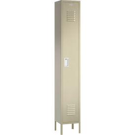 ASI Storage Traditional 1-Tier 1 Door Locker 12"W x 12"D x 78"H Almond Assembled