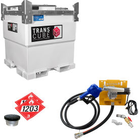 Western Global 251 Gallon TransCube Gasoline Transportable Fuel Storage Tank 115V / 12GPM Pump Kit