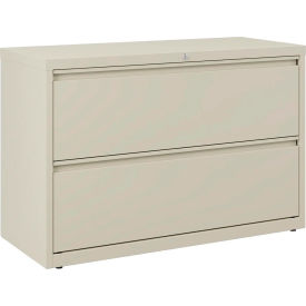 Hirsh Industries® HL1000 Series® 42"W 2 Drawer Lateral File Cabinet Putty